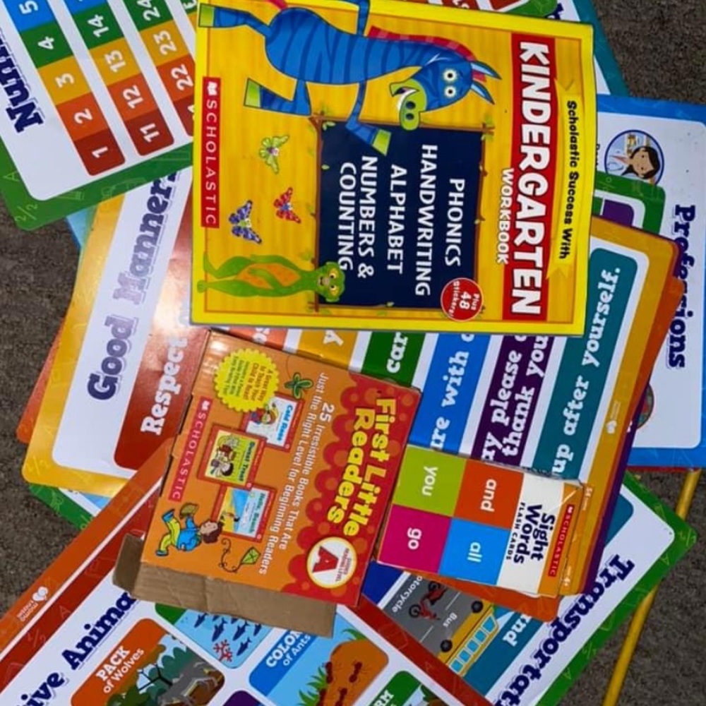 Kindergarten home school supplies